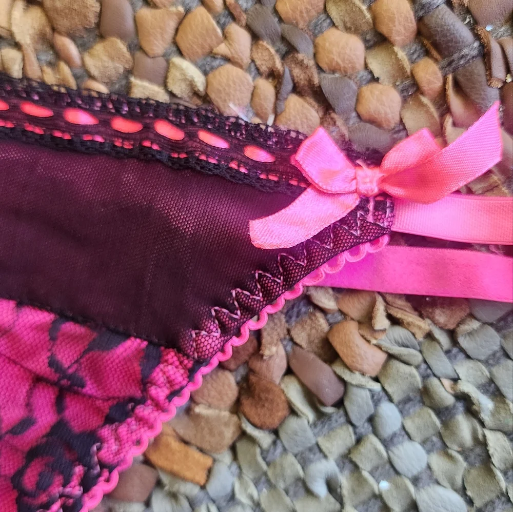 Native Hot Pink Thong Lace Panty